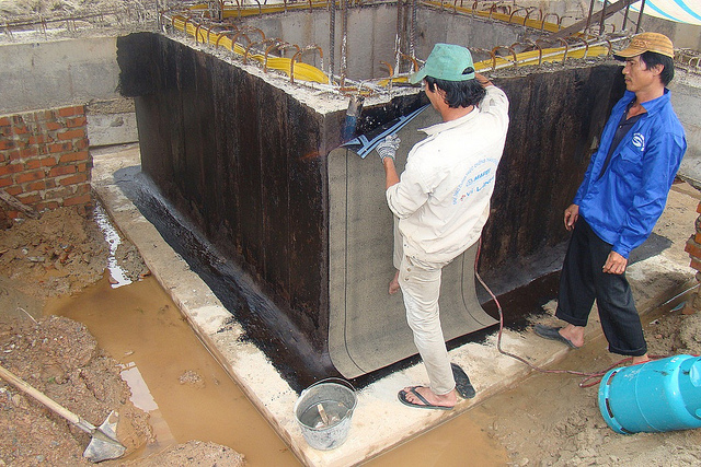 Chống thấm hố pit thang máy bằng sika 
