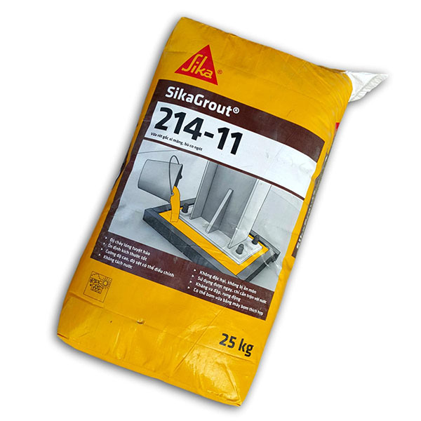 Tìm hiểu về top 3 các loại Sikagrout chống co ngót tốt nhất 8 sika grout 214 11 25kg