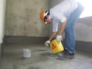 Xử lý chống thấm bằng vật liệu chuyên dụng