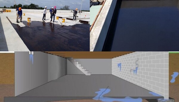 Tiêu chuẩn nhựa đường 60/70 – Chọn đúng vật liệu chống thấm bền 10 năm 3 Chống thấm mái, tầng hầm bằng nhựa đường 60/70 đạt chuẩn