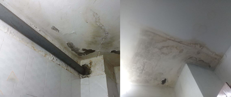 Sàn và tường bị nứt, hở là  nguyên nhân thấm nhà vệ sinh hàng đầu
