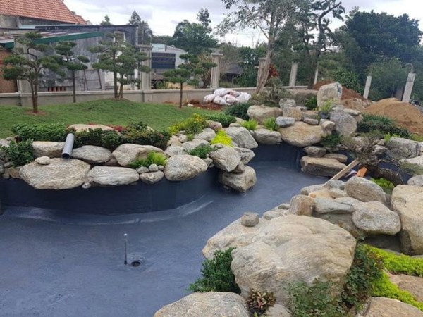 Chống thấm là khâu quan trọng khi thi công bể cá trong nhà, ngoài trời 